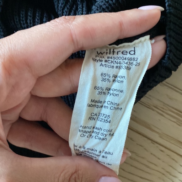 ARITZIA Wilfred Monty Knit Crop Top - Black - XXS - Picture 3 of 3